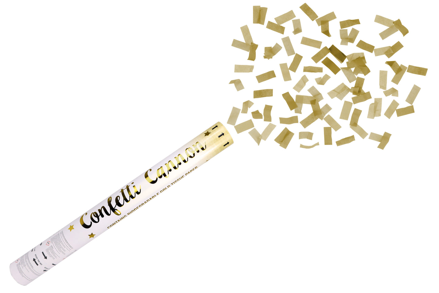 Gold Paper Confetti Shooter 50cm