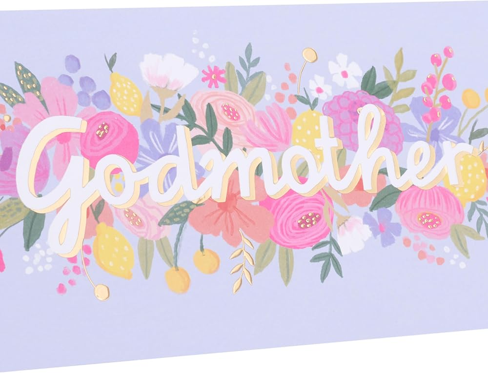 Floral Design Godmother Mother's Day Card