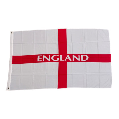 5ft x 3ft England Printed St George Cross National Flag with 2 Eyelets