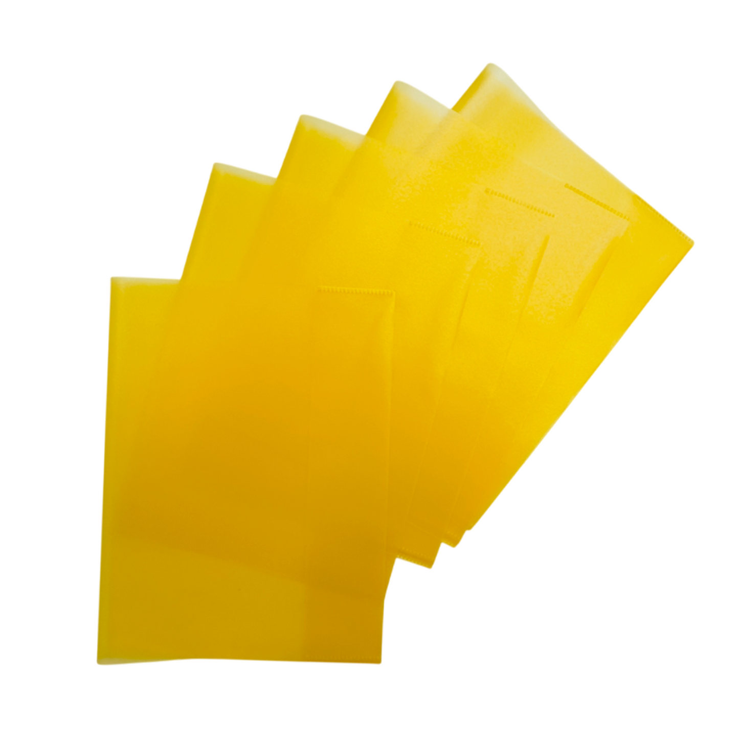 Pack of 10 9x7" Frosted Yellow Exercise Book Covers