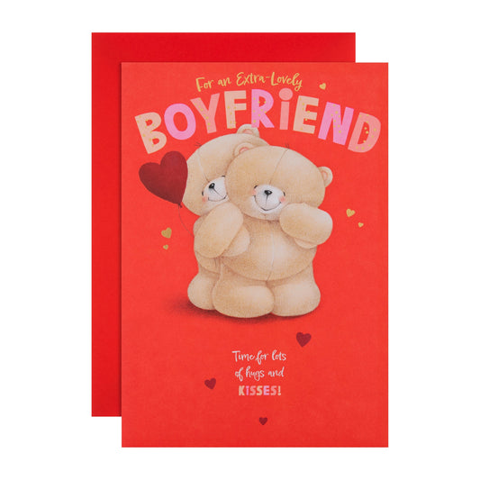 Forever Friends Bear Hug Boyfriend Valentine's Day Card