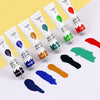 Pack of 12 12ml Professional Quality Acrylic Colour Paint