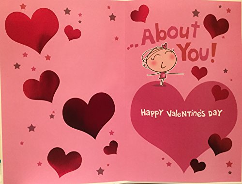 Large Girlfriend Valentine Card with Badge 