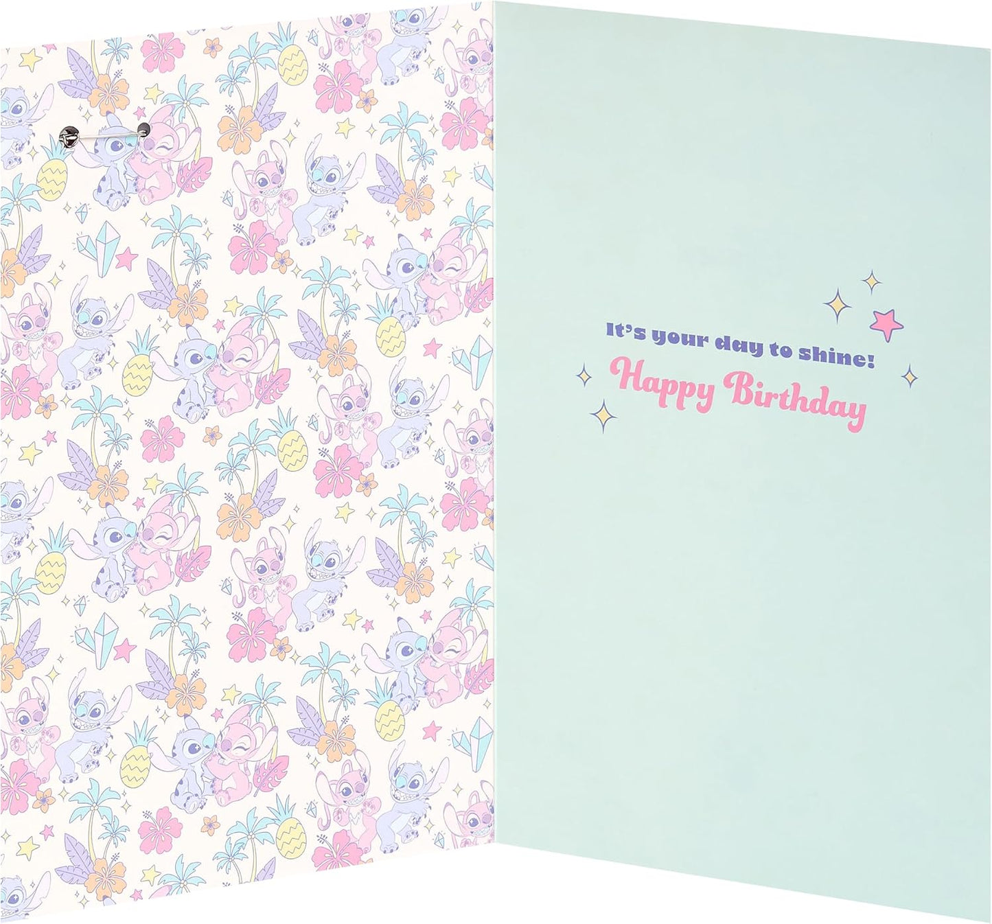 Angel Design Birthday Card with Badge
