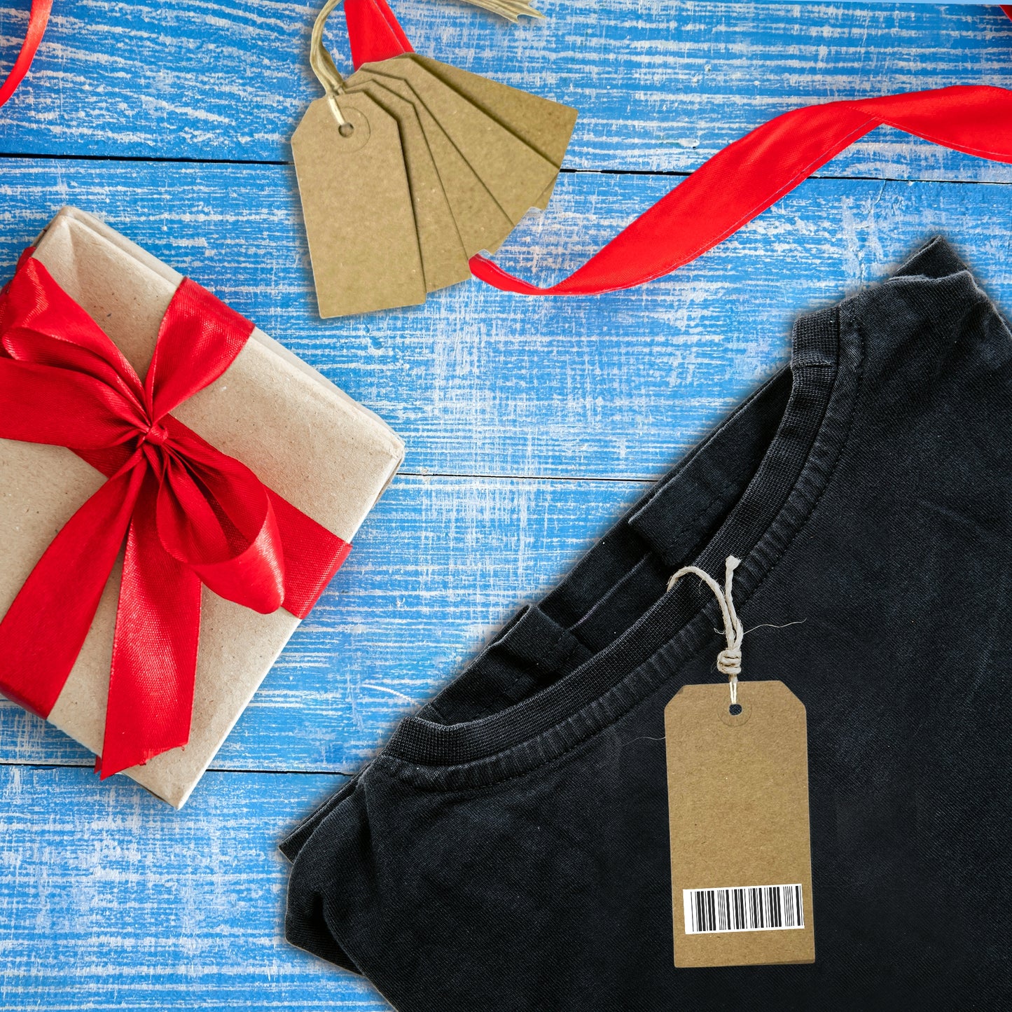 Pack of 600 Brown Buff Strung Tags 120mm x 60mm