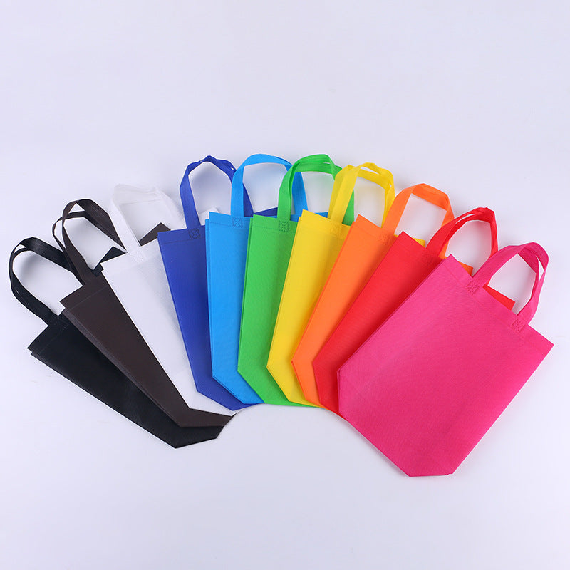 Pack of 100 Dark Green Coloured 35x41x12cm Non-Woven Bags with Handle