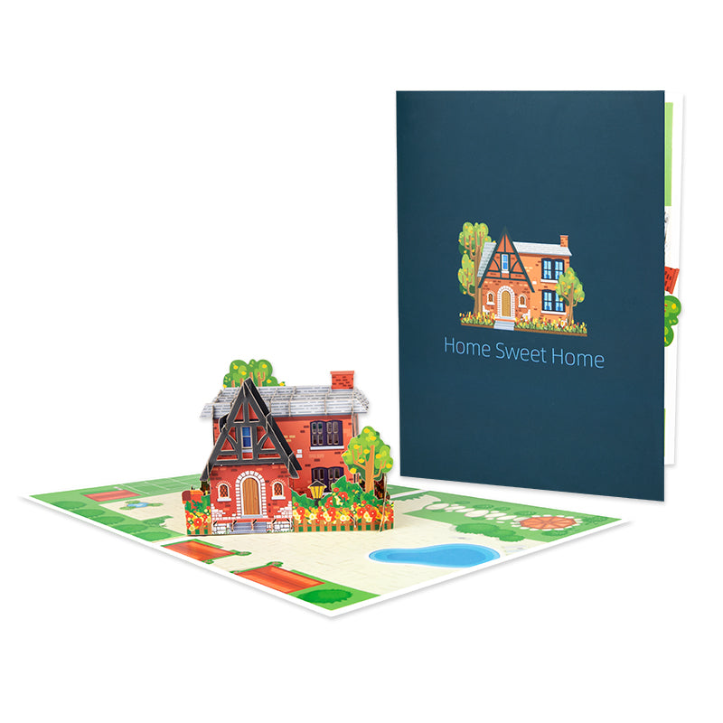 Home Sweet Home 3D Housewarming Pop Up Congratulations Card