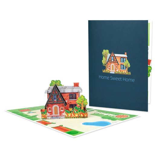 Home Sweet Home 3D Housewarming Pop Up Congratulations Card