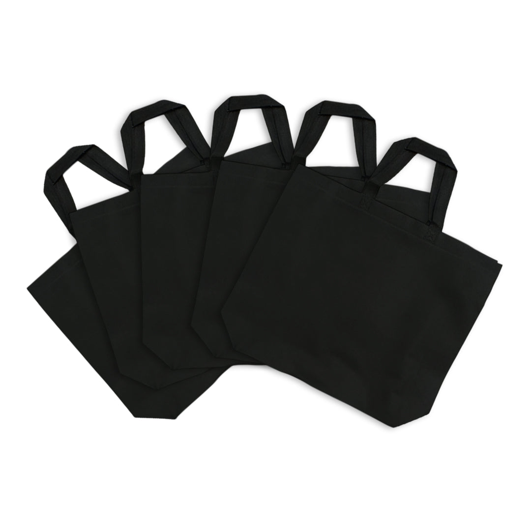 Pack of 25 Black Coloured 45x35x12cm Non-Woven Bags with Handle