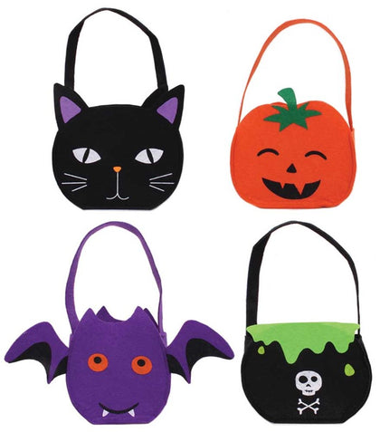 Single Halloween Felt Character Shaped Treat Bag