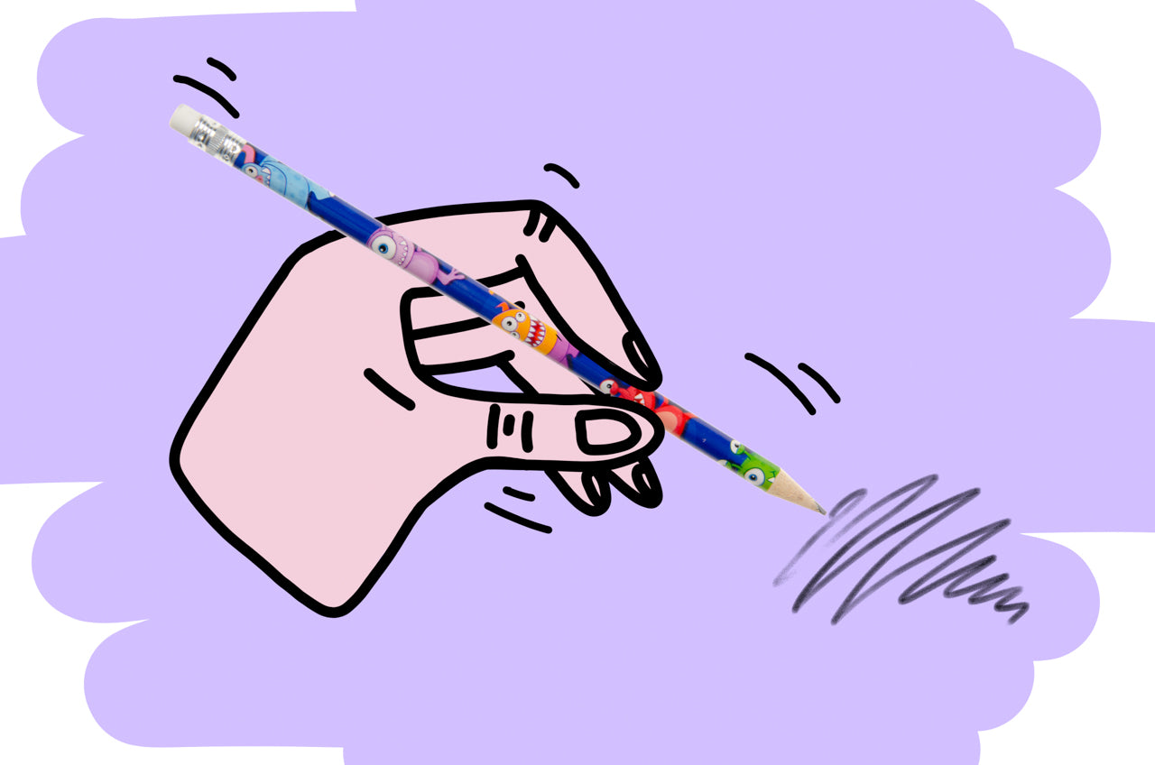 Pack of 12 Monster Design Pencils with Eraser