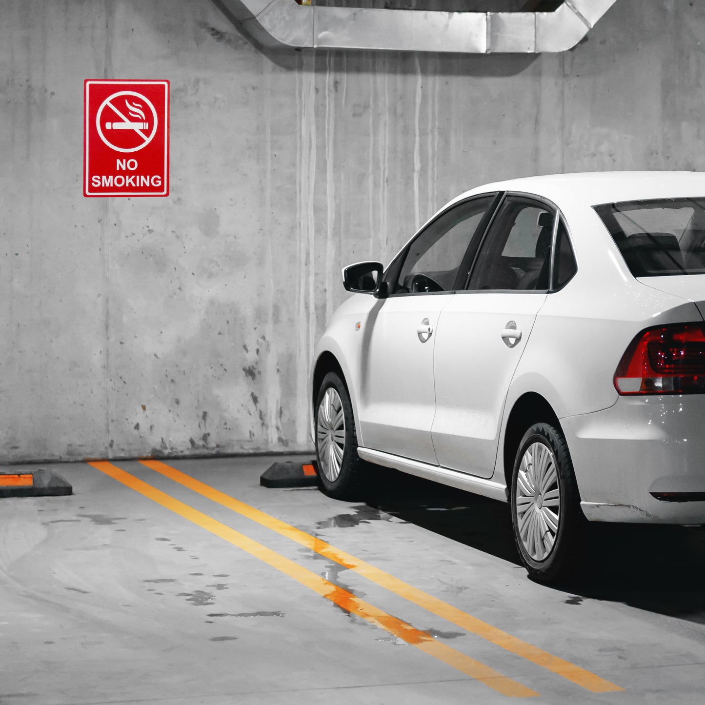 Pack of 36 No Smoking Self-Adhesive Labels 80x110mm