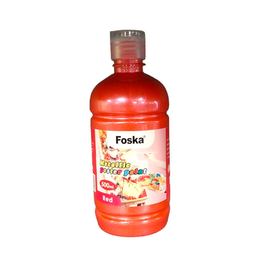 500ml Red Metallic Poster Paint
