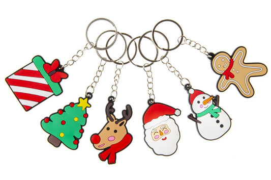 Pack of 12 Christmas Keychain