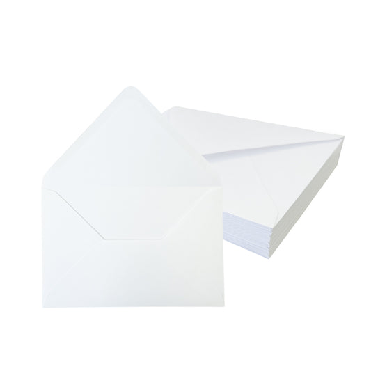 Pack of 500 White 100gsm 121x171mm Gummed Envelopes