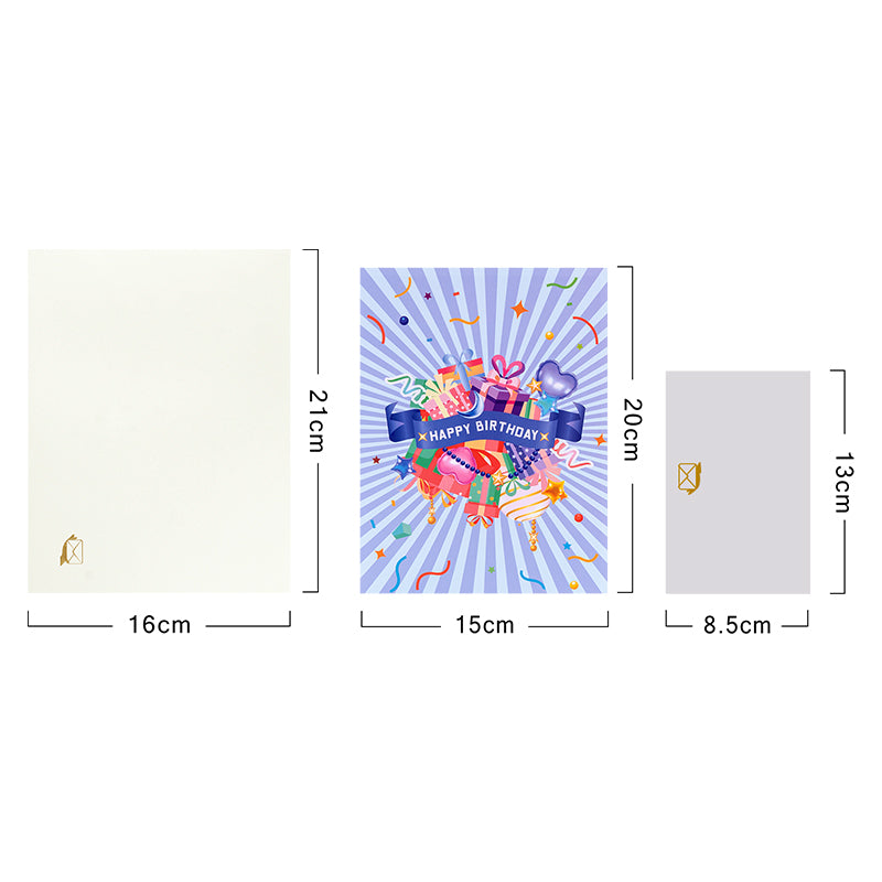 Balloons & Bliss 3D Pop Up Birthday Card
