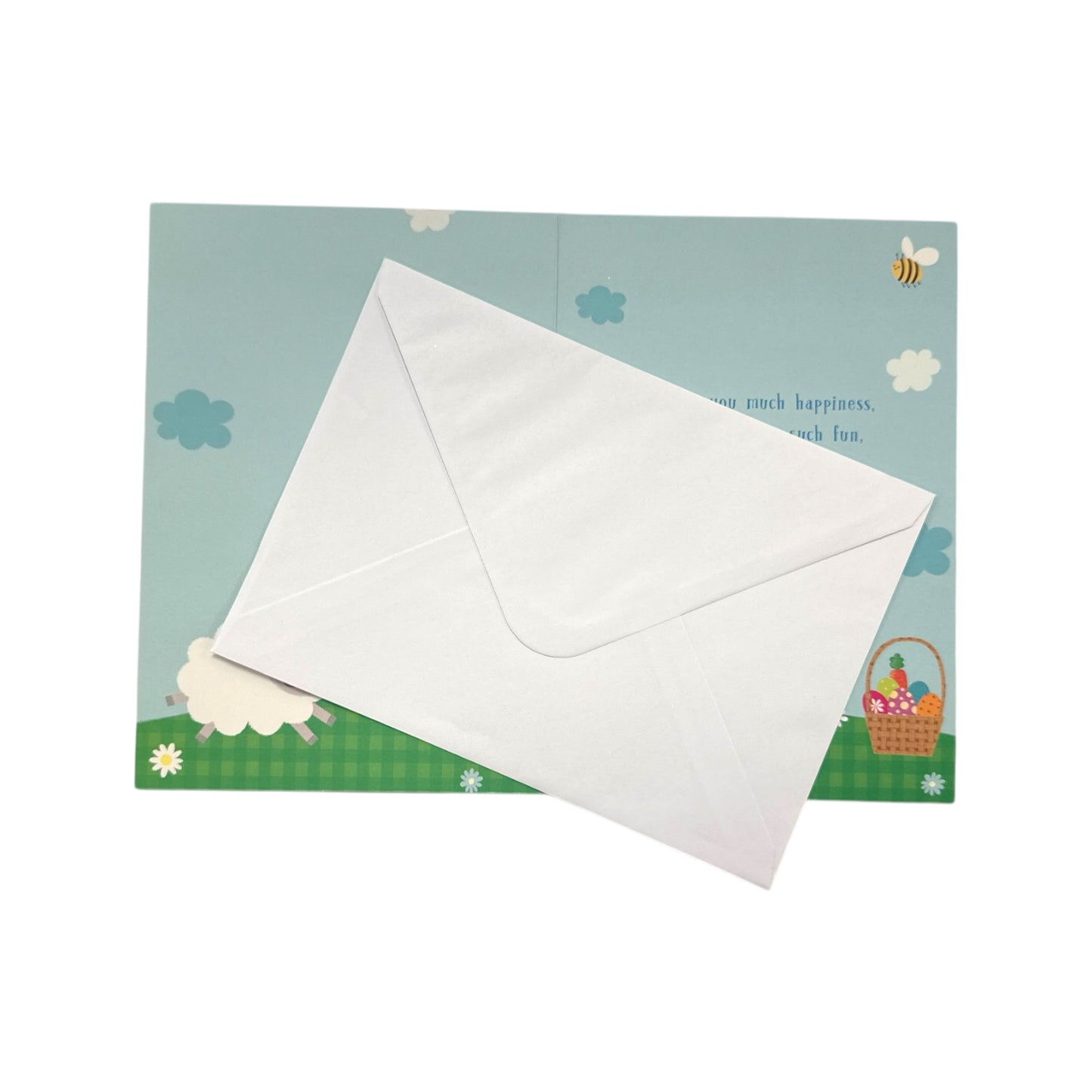 To Special Grandchildren Lamb with Eggs Easter Card