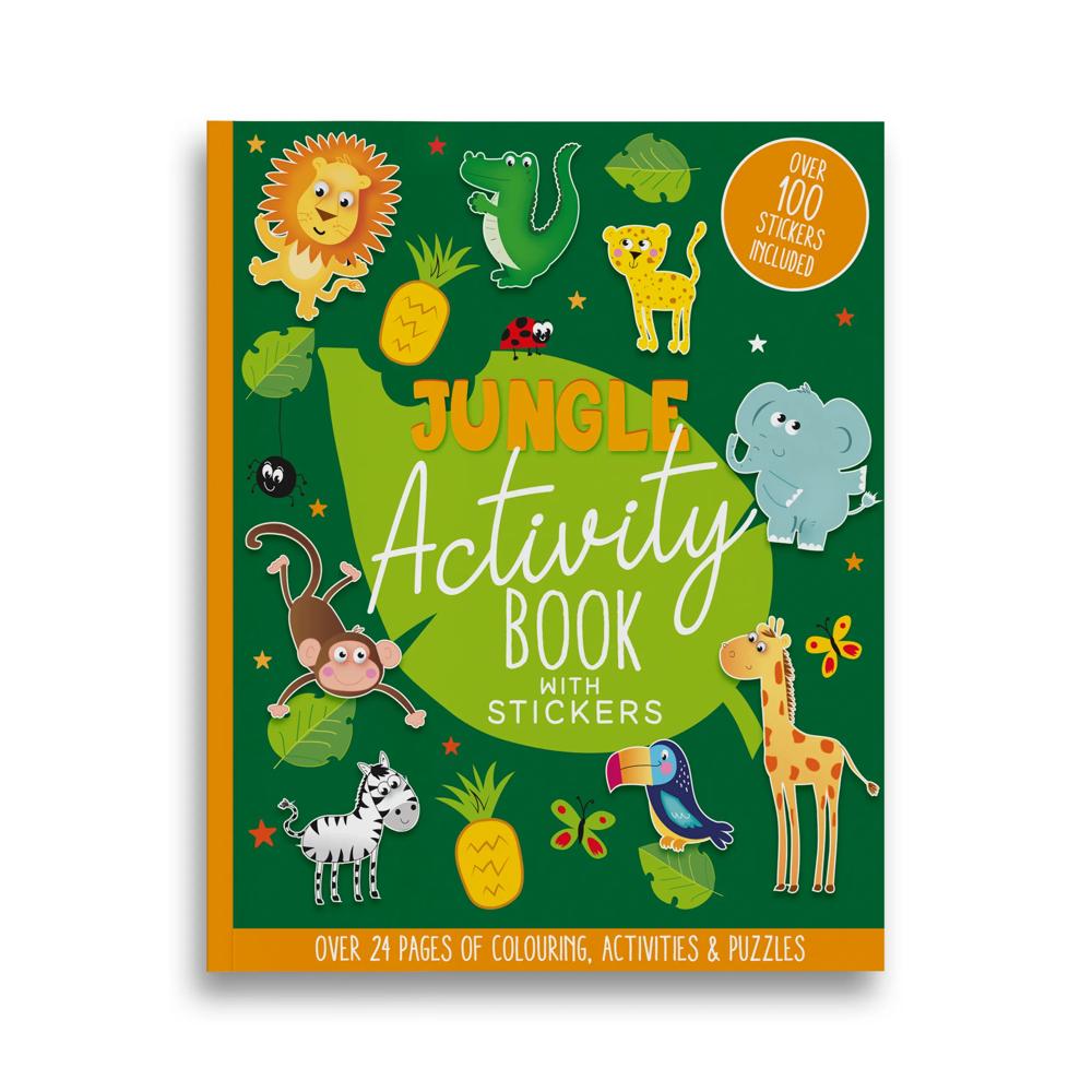 24 Pages Jungle Activity Book with Stickers