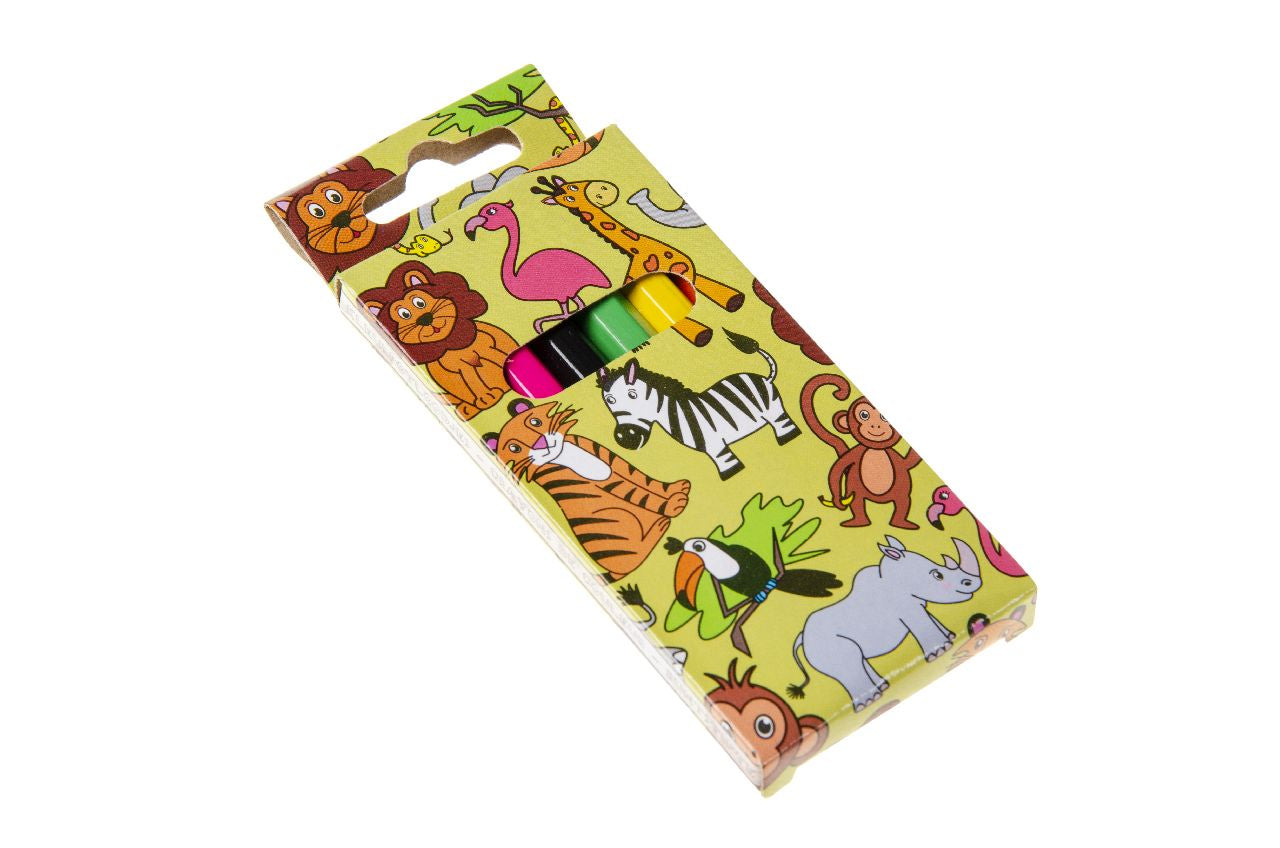 12 Pack of 6 Pieces Wild Animals Colored Pencils 9cm