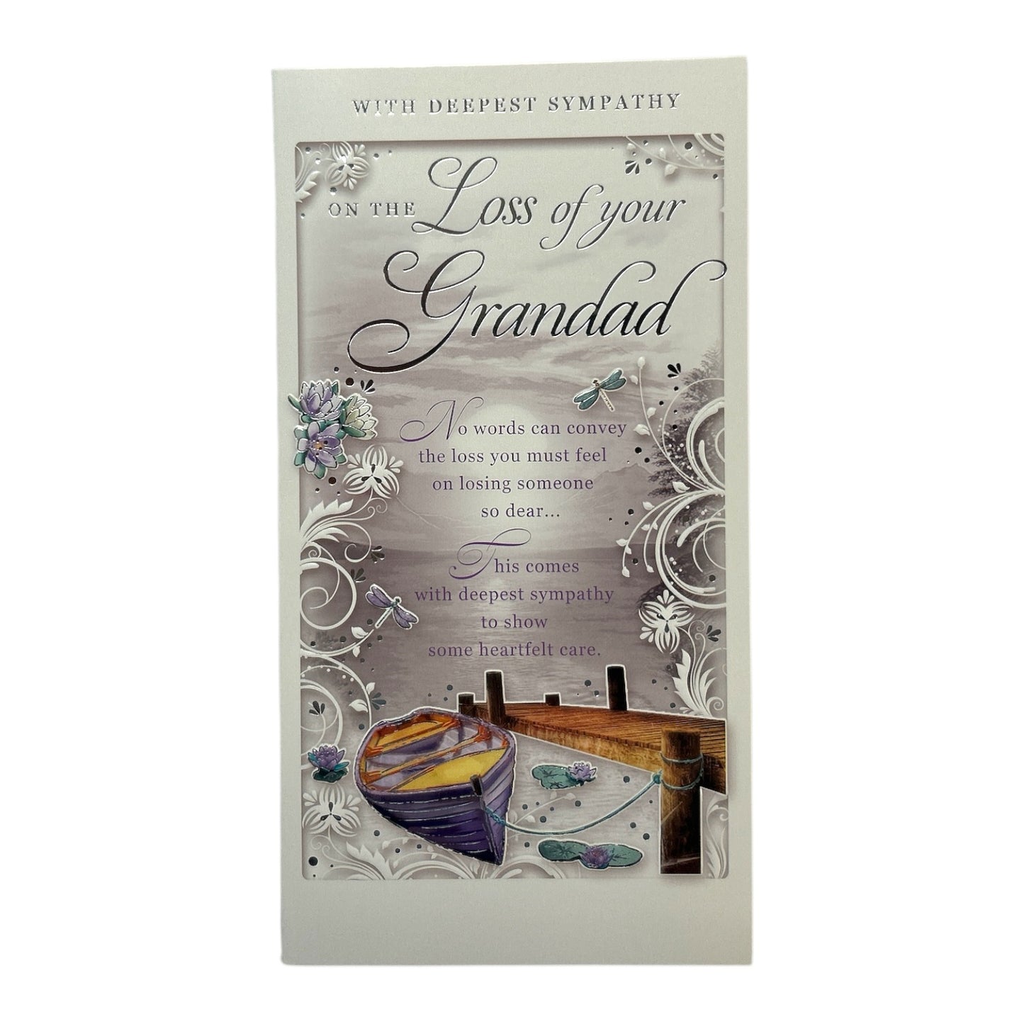 Loss of Grandad Dockside Design Sympathy Opacity Card