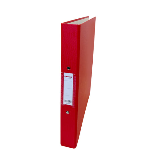 A4 Red Paper Over Board Ring Binder by Janrax