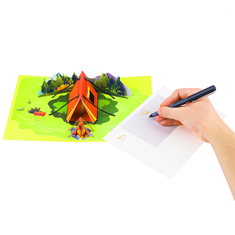 Forest Retreat Adventure Pop Up Greeting Card