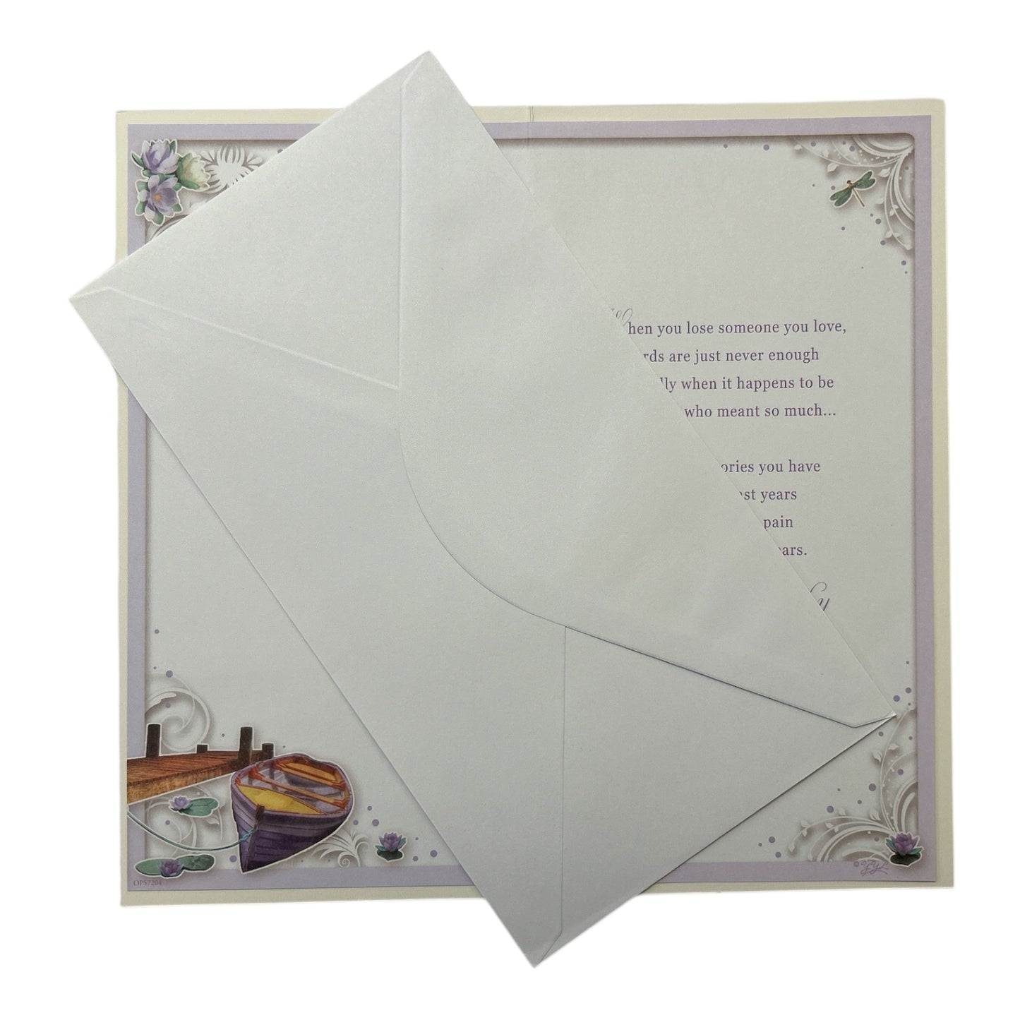 Loss of Brother Dockside Design Sympathy Opacity Card