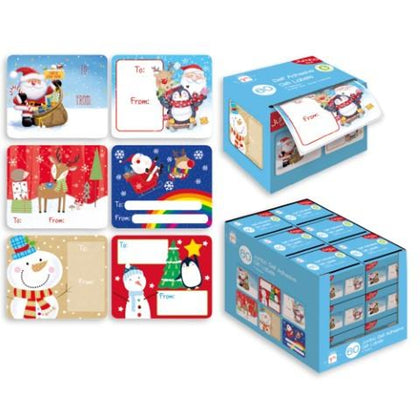 Pack of 60 Self Adhesive Novelty Christmas Gift Tags