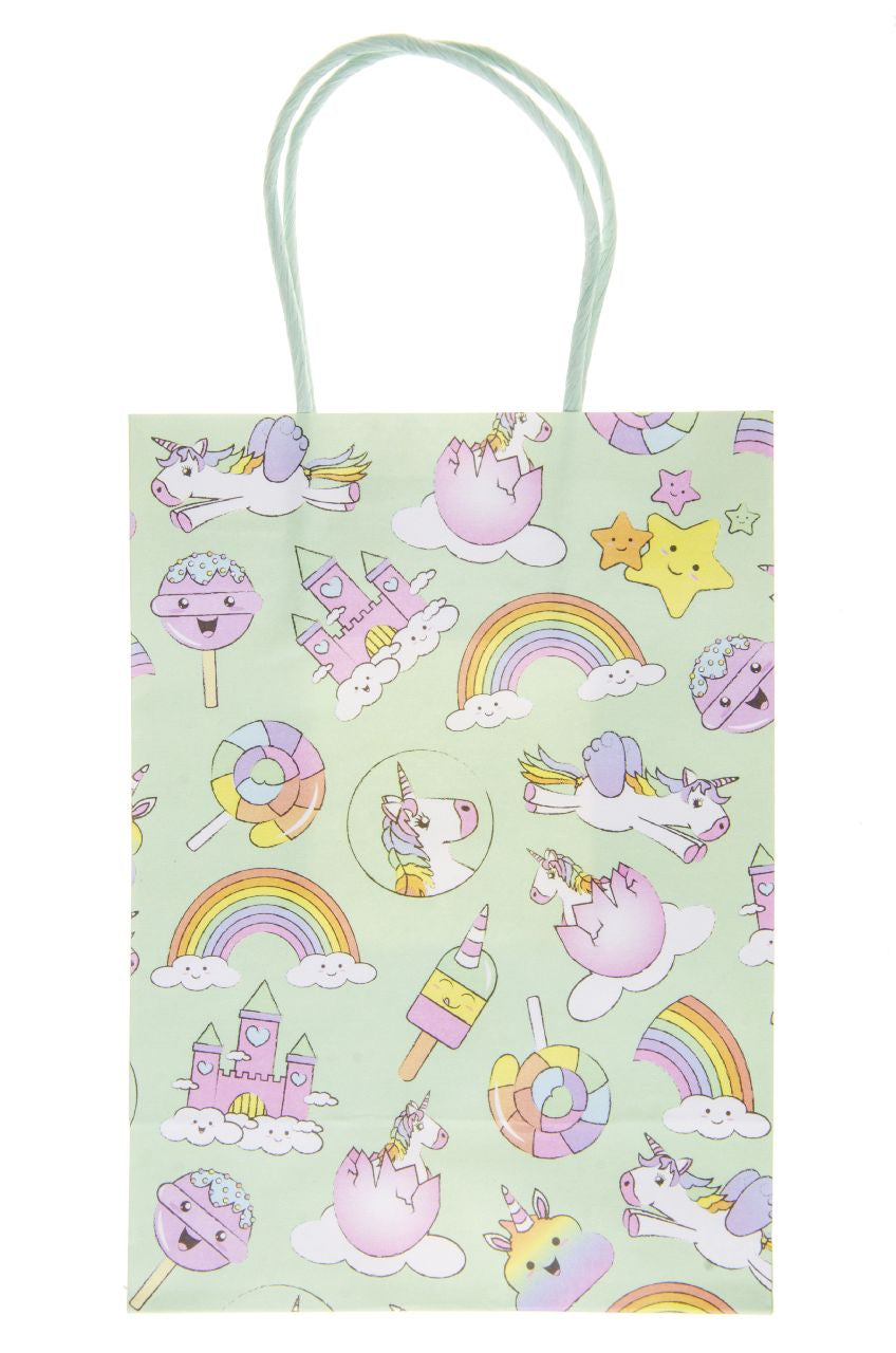 Pack of 12 Unicorn Paper Gift Bags
