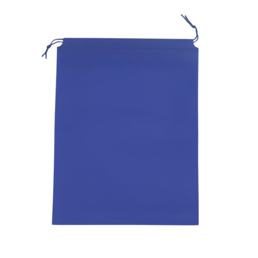 Pack of 100 Blue Coloured 32x22cm Non-Woven Drawstring Bags