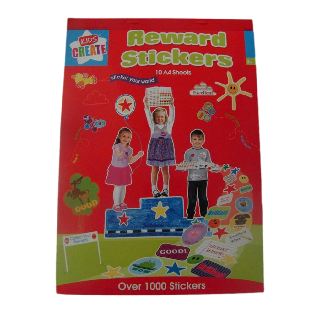 10 A4 Sheets Kids Create Reward Stickers