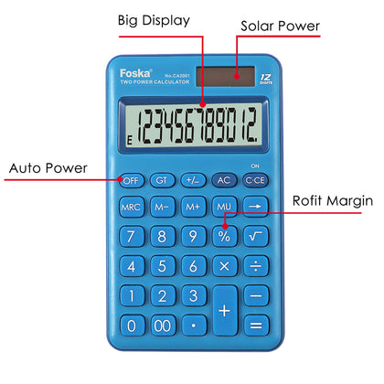 Two Power 12 Digit Calculator