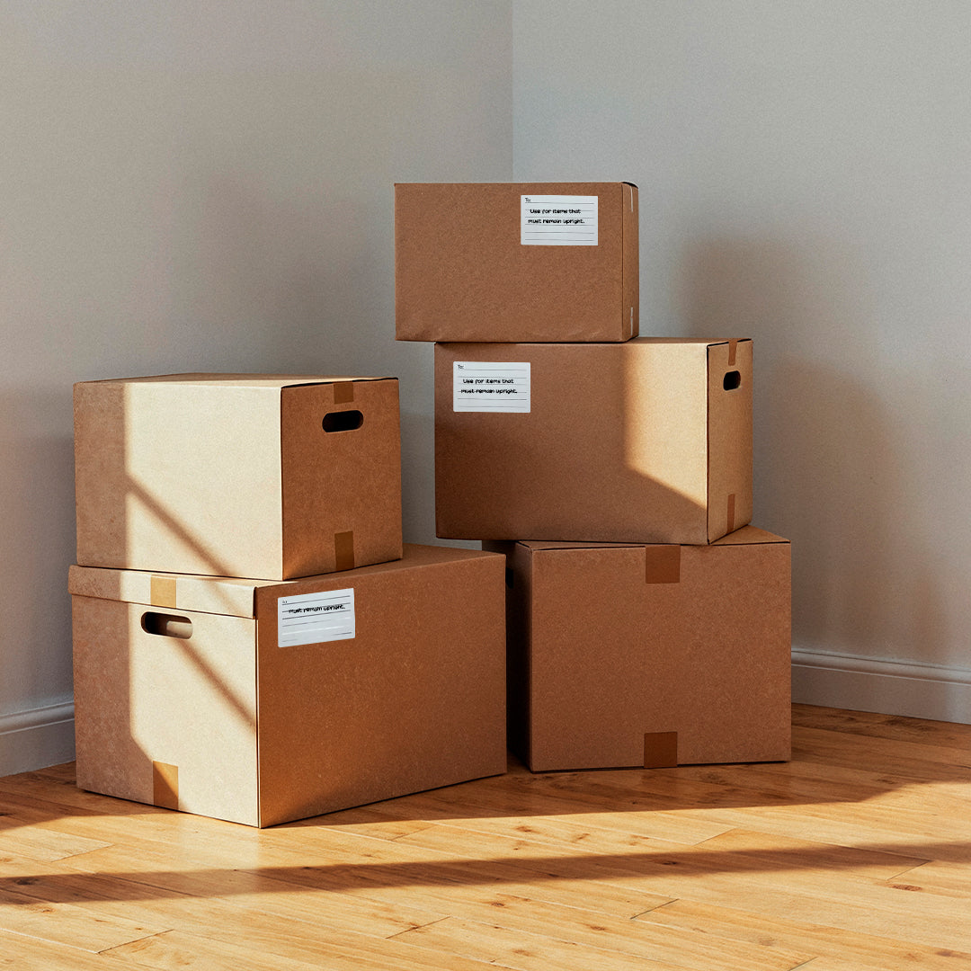 Pack of 12 Self Adhesive Parcel Labels 70x105mm