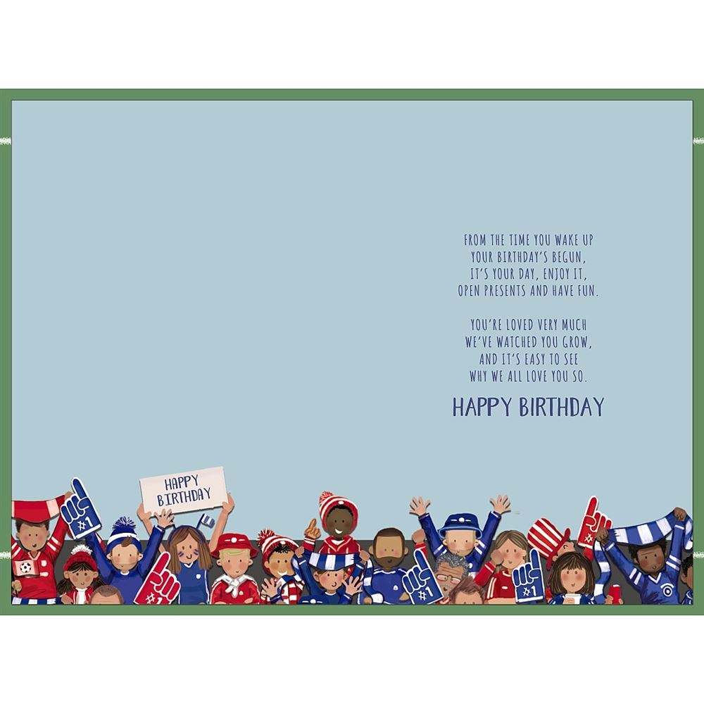 Football Theme Son Birthday Card