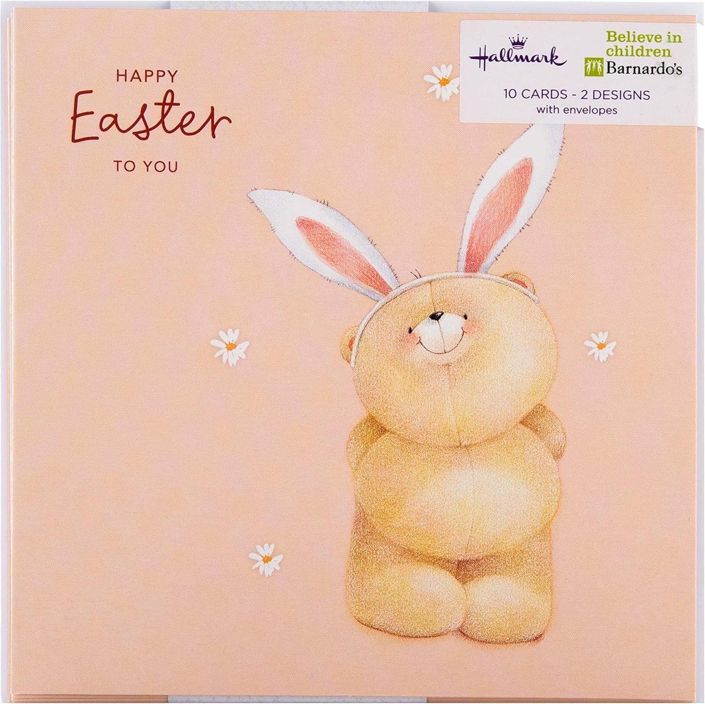 Forever Friends' in 2 Designs Pack Of 10 Charity Easter Cards