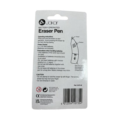 Blue Battery Operated Eraser Pen