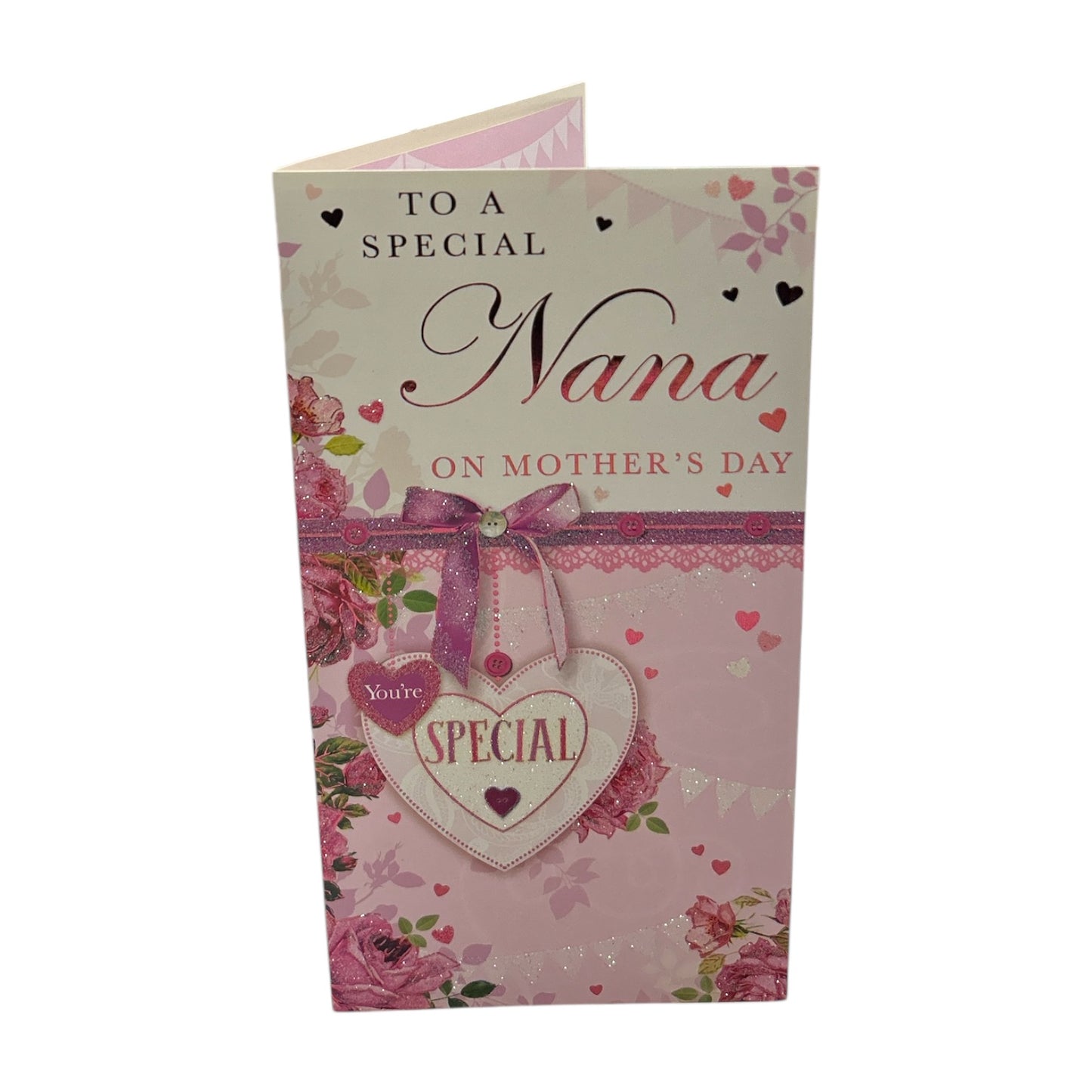 To Nana You're Special Pink Flowers Mother's Day Card