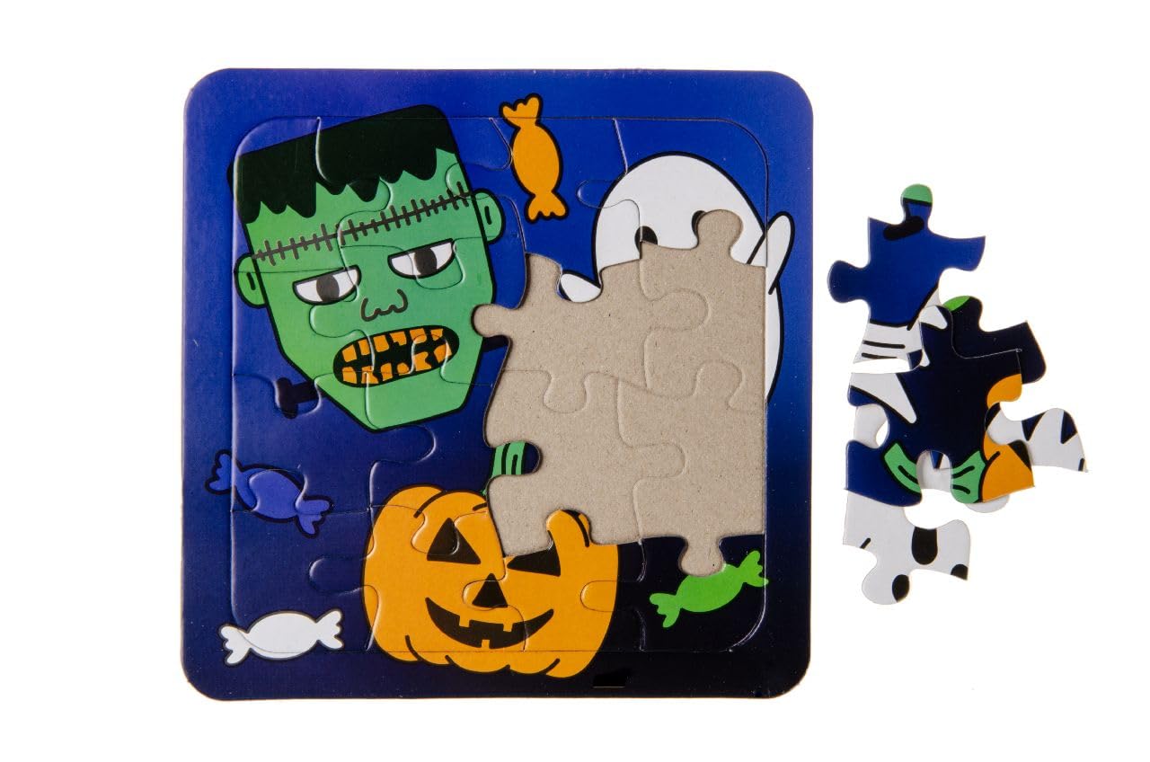 Pack of 12 Halloween Mini Puzzle Games