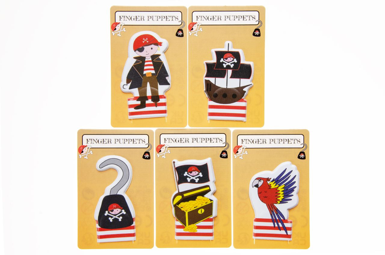 Pack of 72 Pirate Finger Puppet Toys