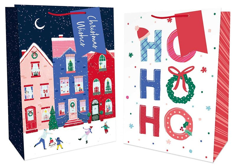 Single Christmas Contemporary Design Medium Gift bag