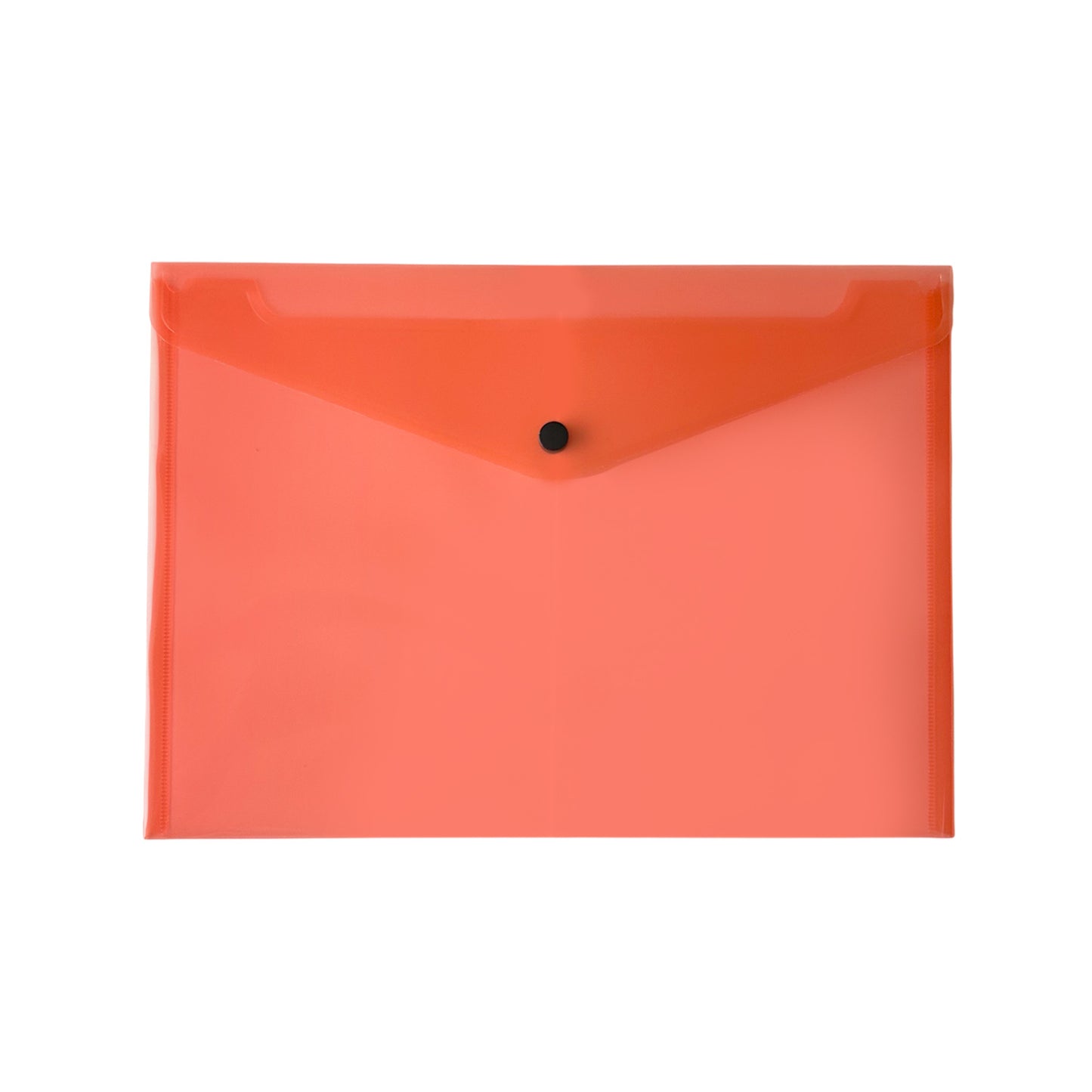 Pack of 12 A4 Red Plastic Document Wallets by Janrax