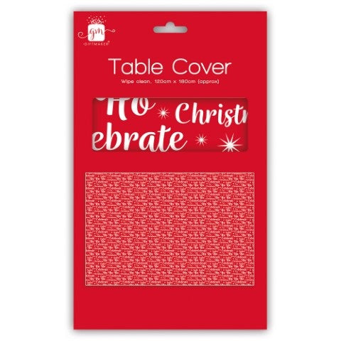 Ho Ho Ho Design Christmas Tablecover 120cm x 180cm