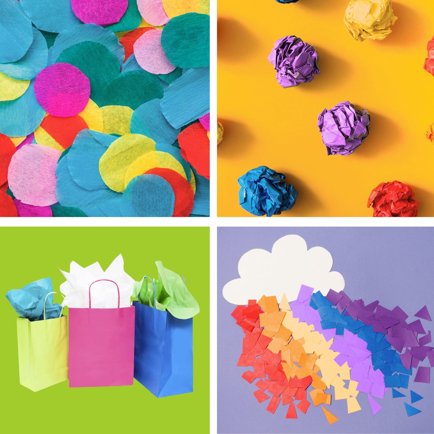 Pack of 200 Assorted Coloured Acid Free 50 x 70cm Tissue Paper Sheets