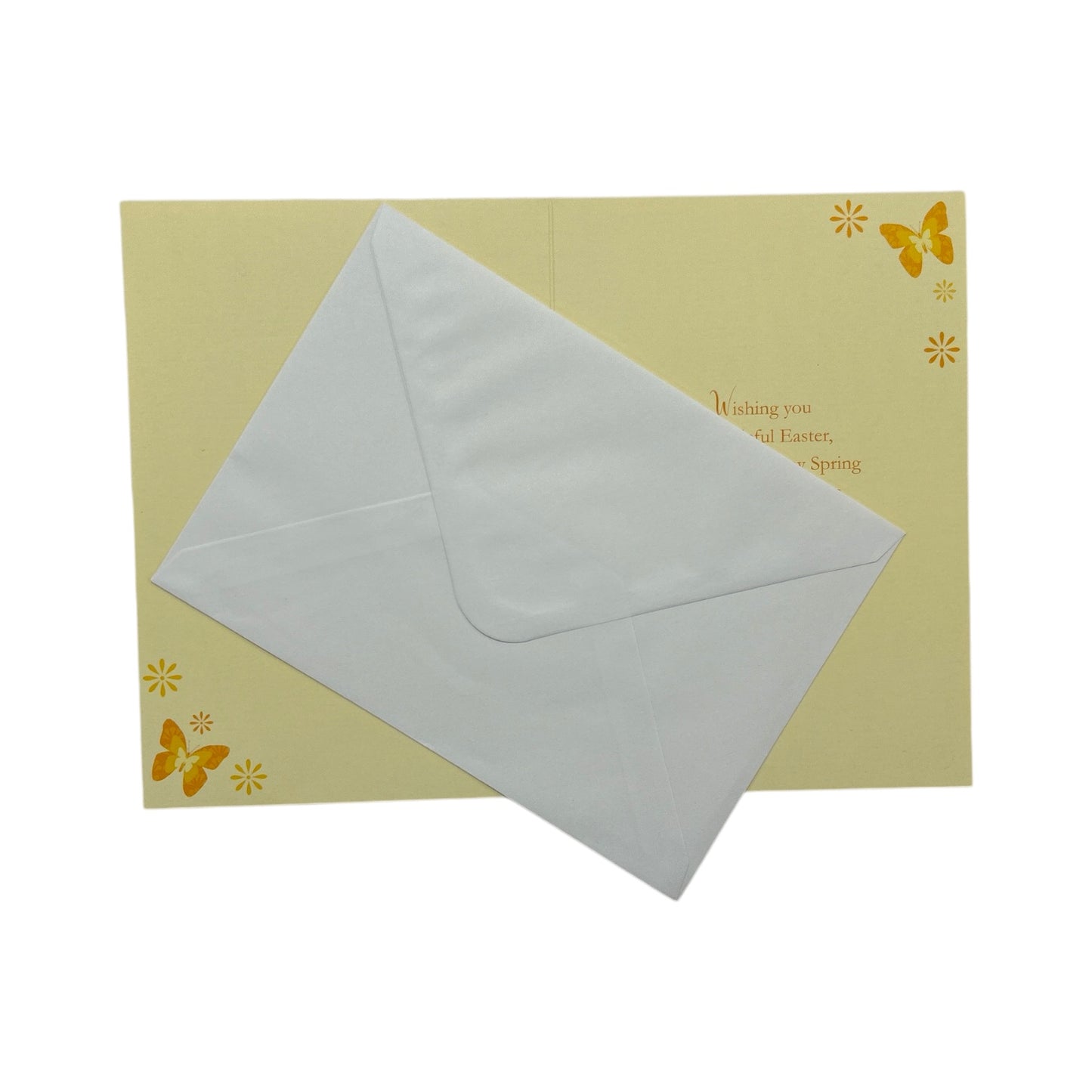 Thinking Of You Yellow Daffodil Flowers Design Easter Card