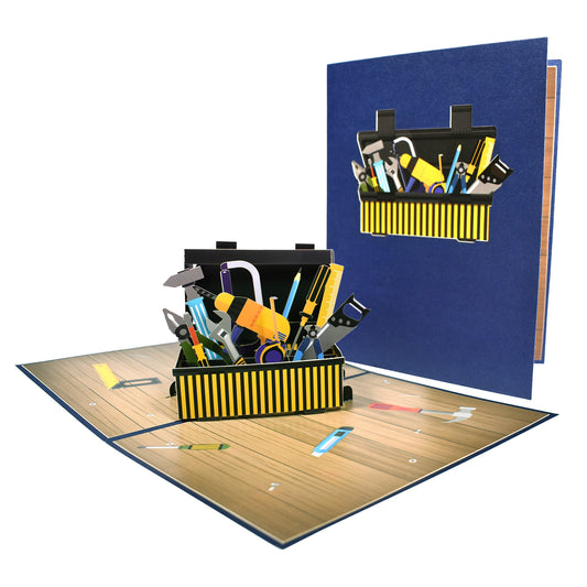 Toolbox Design Father’s Day or Birthday 3D Pop Up Greeting Card