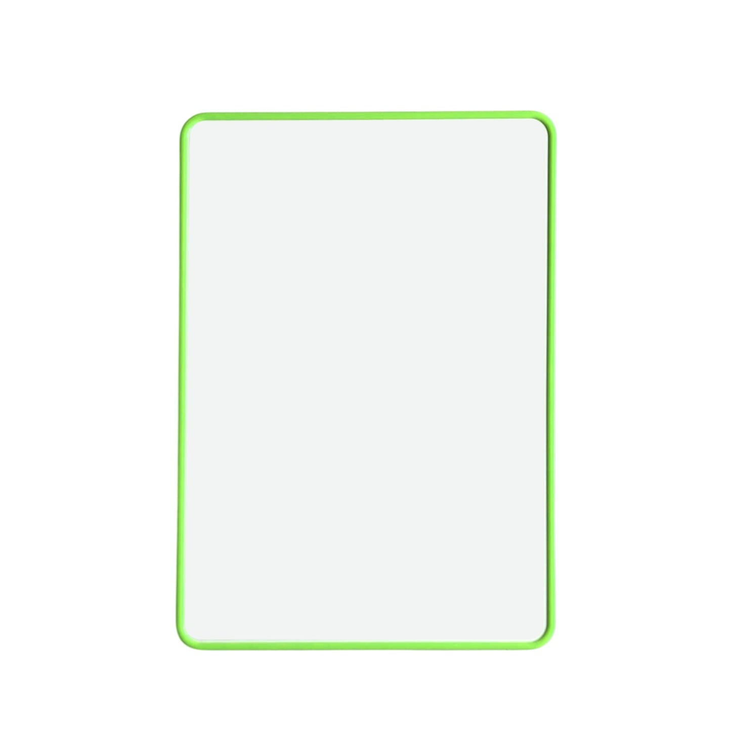 A4 Double Sided Magnetic Erasable MDF Plain Whiteboard With Green Border