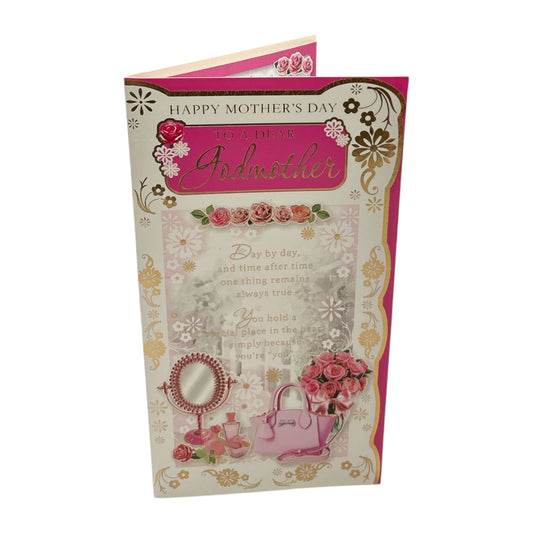 To A Special Godmother Mirror And Purse Design Mother's Day Card