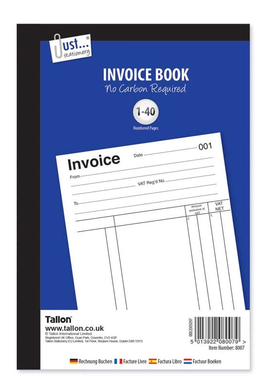 Carbonless Invoice Book