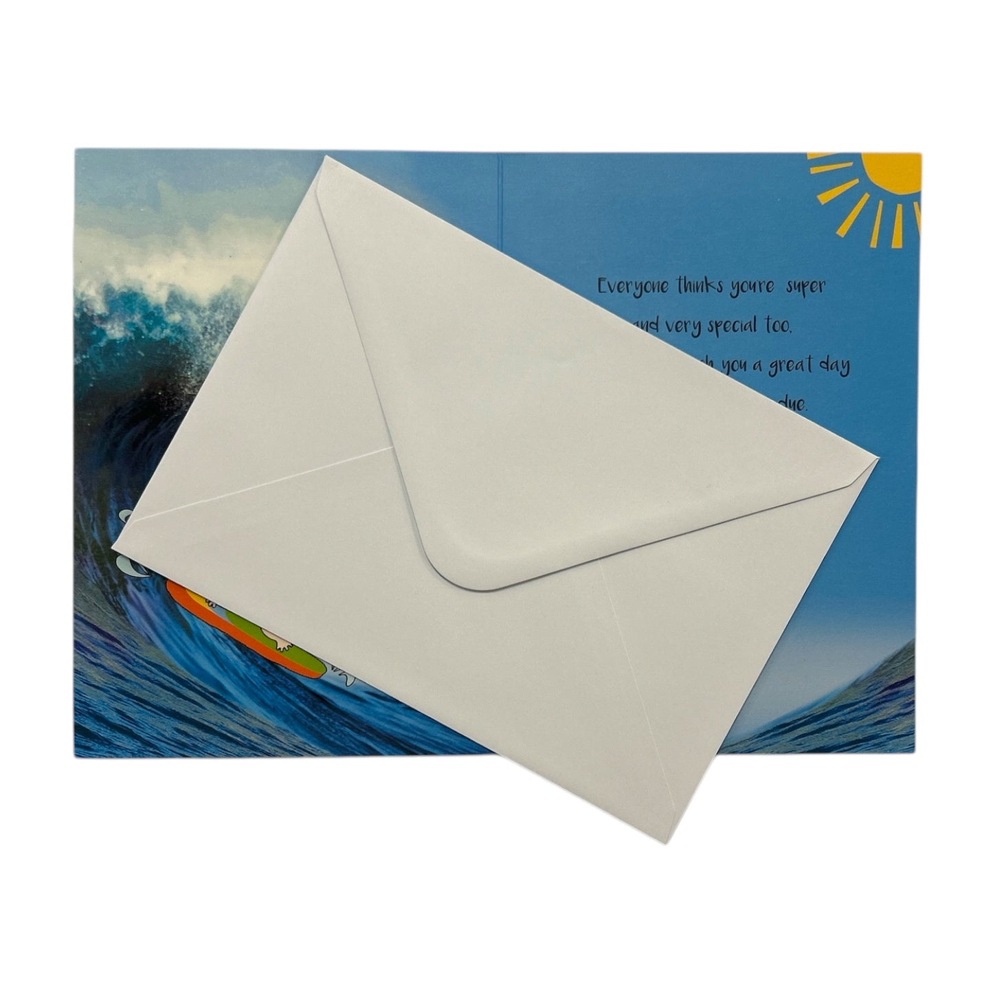 Boy Surfing Design Juvenile Fun Birthday Card