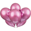 Pack of 6 Pink Platinum 11" Latex Balloons